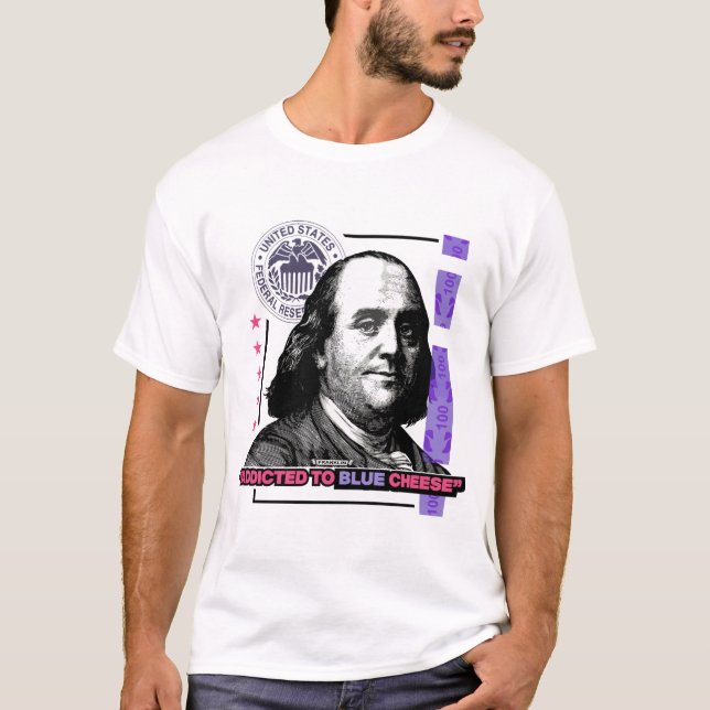 T-shirt Addicé aux amateurs de fromage bleu Tee (Devant)