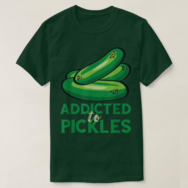 T-shirt Addicé Aux Chickles Concombre Pickle Lover Vegetar (Design devant)