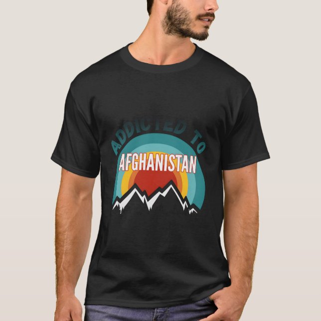 T-shirt Addicité À L'Afghanistan (Devant)
