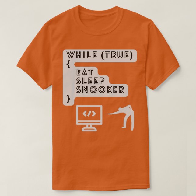 T-shirt Addicité à snooker v4 (Design devant)
