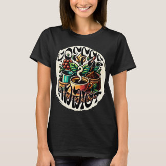 T-shirt Addict au café