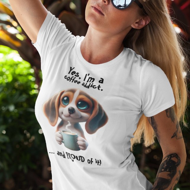 T-shirt Addict au café (Créateur téléchargé)