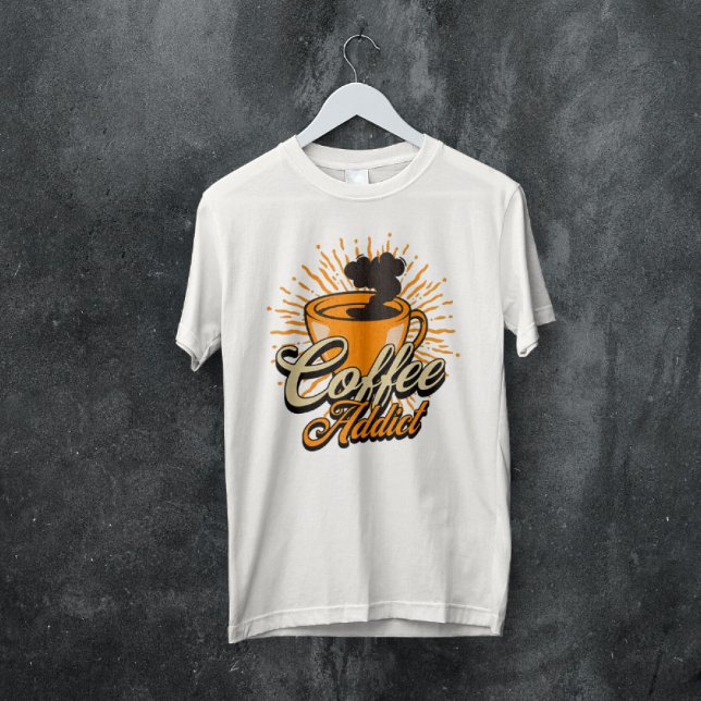 T-shirt Addict au café (Créateur téléchargé)