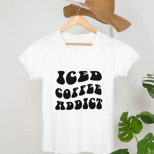 T-shirt Addict au café glacé Addictionnaire du café Love