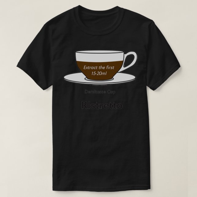 T-shirt Addict au café Ristretto aucun arrière - plan (Design devant)