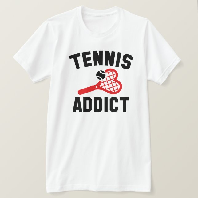 T-shirt Addict au tennis (Design devant)