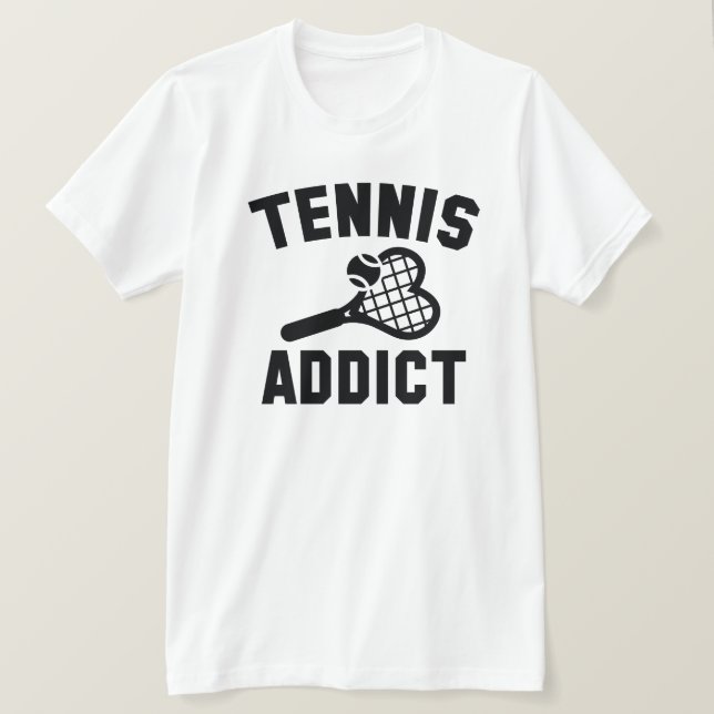 T-shirt Addict au tennis (Design devant)