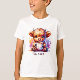 T-shirt Addict au thé à la vache bébé