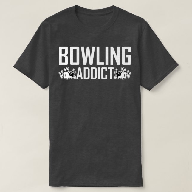 T-shirt Addict de Bowling (Design devant)