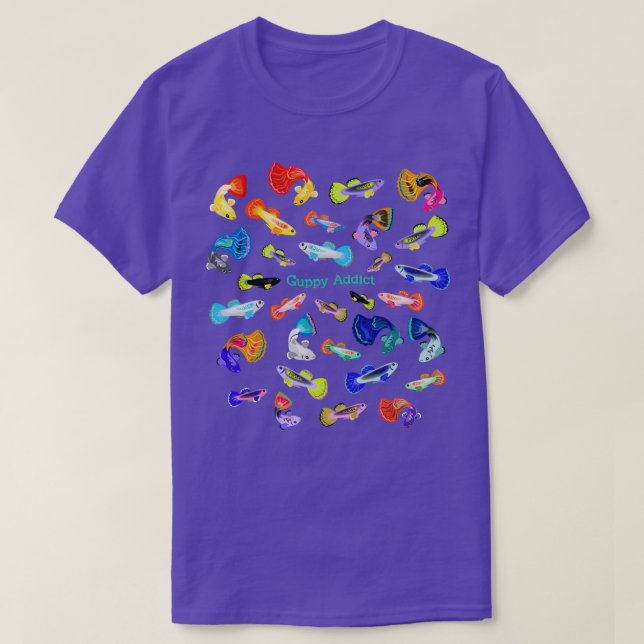 T-shirt Addict de guppy (Design devant)
