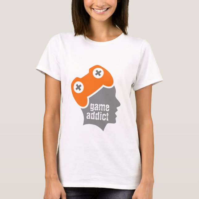T-shirt Addict de jeu (Devant)