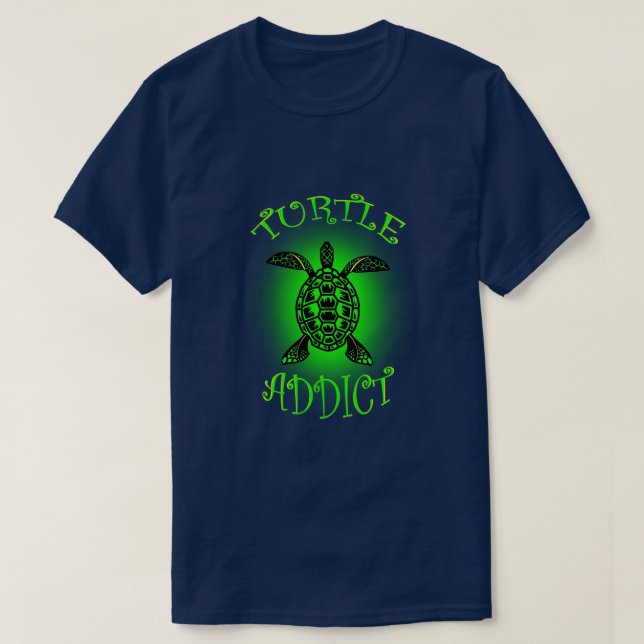 T-shirt Addict de tortue (Design devant)