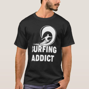 T-shirt Addict surfeur vague Hawaiian Beach été