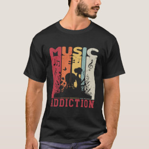 T-shirt addiction à la musique