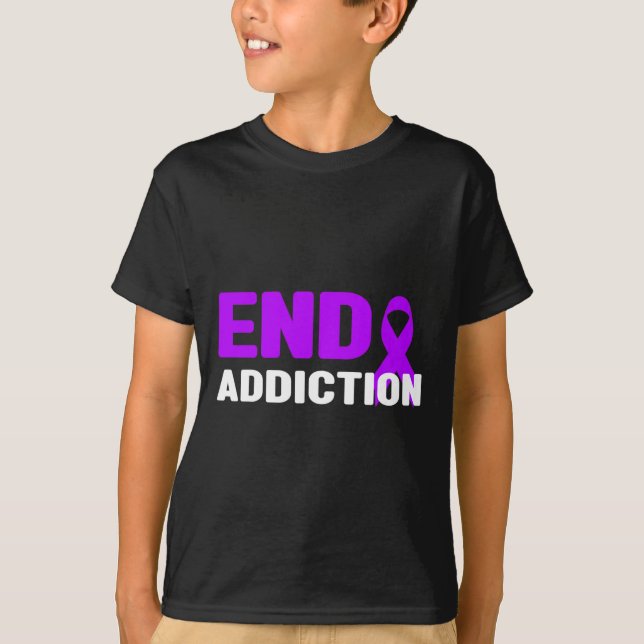T-shirt Addiction finale - Sensibilisation à la dépendance (Devant)
