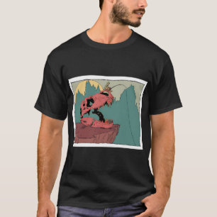 T-shirt Addiction Réelle - Accroché Pour la Vie - Pêche