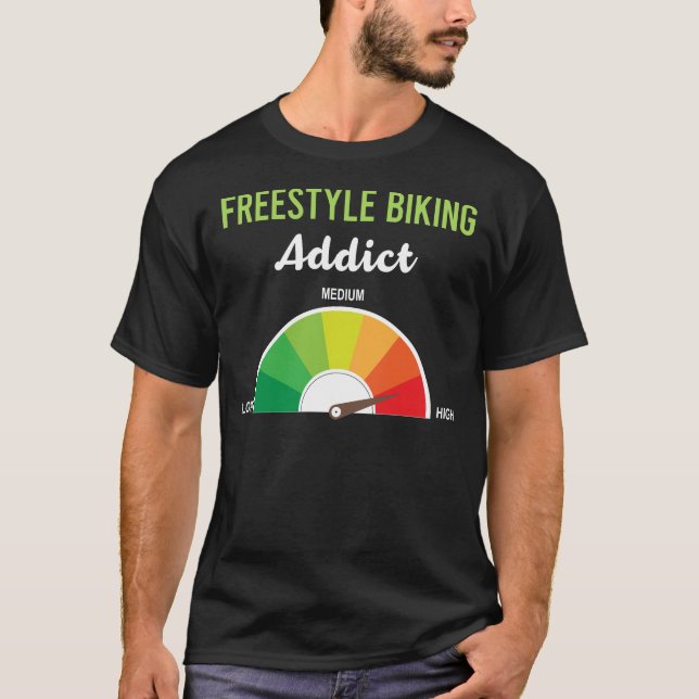 T-shirt Addiction Vélo libre mode de dépendance Vélo (Devant)