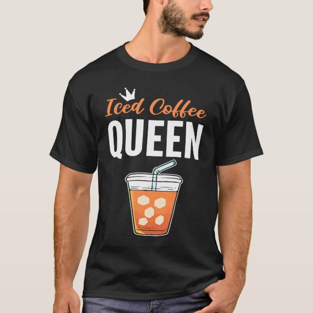 T-shirt Addictionnaire de café Queen Iced (Devant)