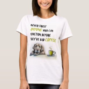 T-shirt Addictionnaire du café du Labrador mou