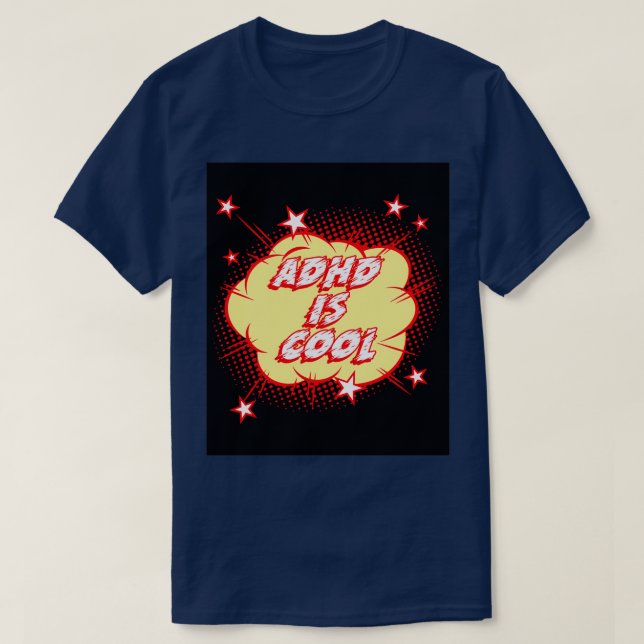 T-shirt ADHD est cool 3 (Design devant)