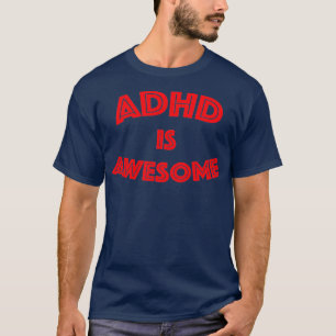 T-shirt ADHD est une conception de typographie géniale