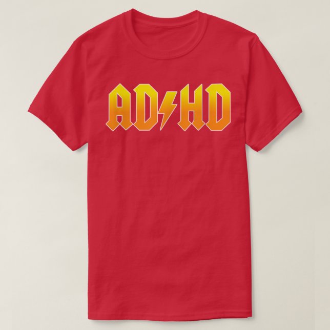 T-shirt ADHD Funny Rocker (Design devant)