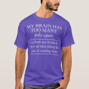 T-shirt adhd mon cerveau a trop de tabs ouvrir l'attention