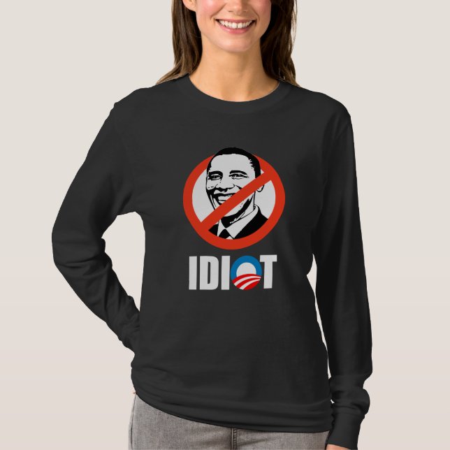 T-shirt Adhésif pour pare-chocs d'Anti-Obama - OBAMA EST (Devant)