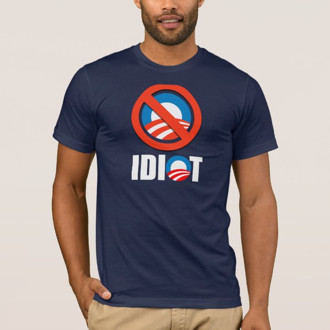 T-shirt Adhésif pour pare-chocs d'Anti-Obama - OBAMA EST (Devant)