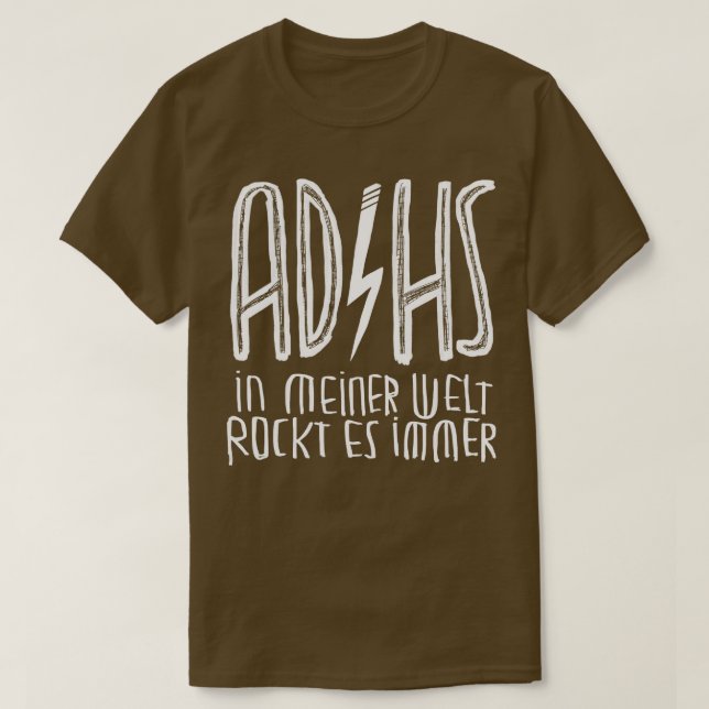 T-shirt ADHS ADHD en allemand (Design devant)