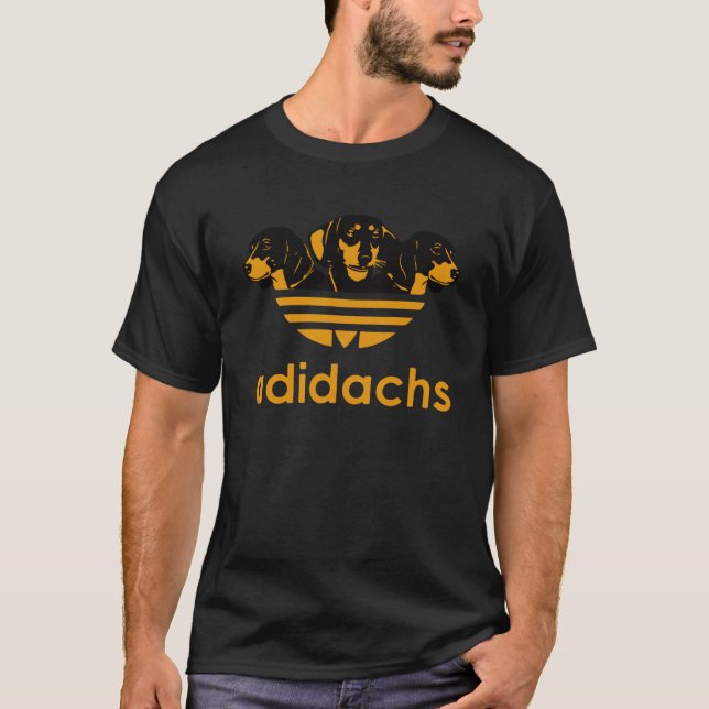 T-shirt  adidachs drôles daschund36 (Devant)