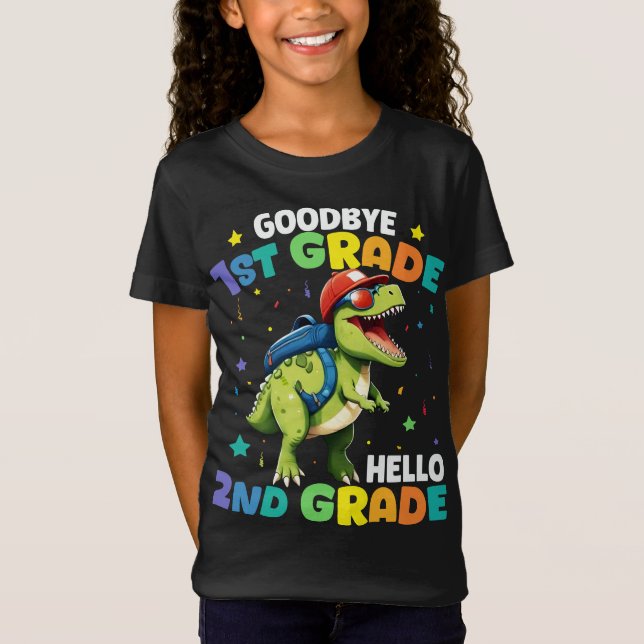 T-Shirt Adieu 1er grade T Rex Dinosaur (Devant)