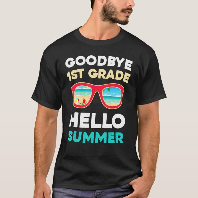 T-shirt Adieu 1ère année Bonjour été Dernier jour de l'éco (Devant)