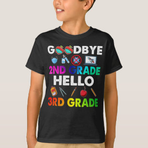 T-shirt Adieu 2e année Bonjour 3e année - Enseignant drôle
