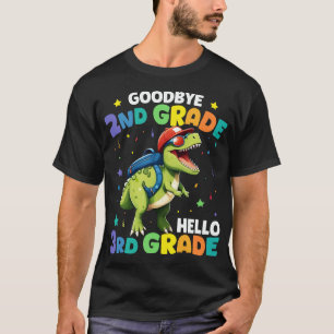 T-shirt Adieu 2e grade T Rex Dinosaur