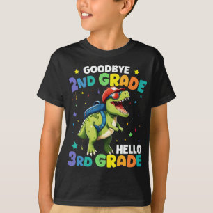 T-shirt Adieu 2e grade T Rex Dinosaur