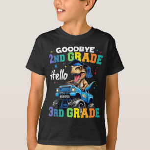 T-shirt Adieu 2e grade T Rex Monster Truck