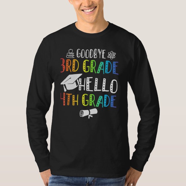 T-shirt Adieu 3e année Bonjour 4e année (Devant)