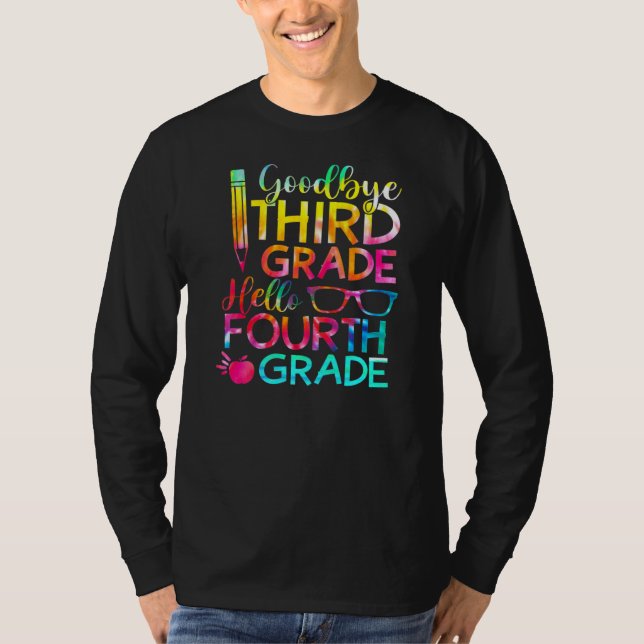 T-shirt Adieu 3e année Bonjour 4e année (Devant)