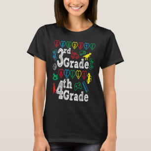 T-shirt Adieu 3e année Bonjour 4e année Retour à l'école S