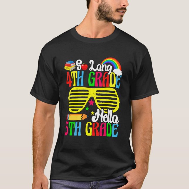 T-shirt Adieu 4e année Bonjour 5e année Cute Sunglass (Devant)