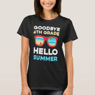 T-shirt Adieu 4e année Bonjour été Dernier jour de l'école