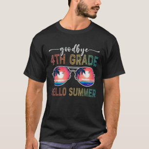 T-shirt Adieu 4e année Bonjour été Dernier jour de l'école