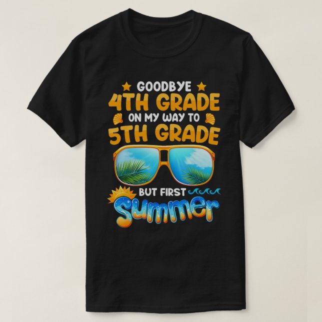 T-shirt Adieu 4e grade - 5e année Bonjour Su (Design devant)