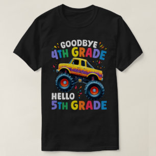 T-shirt Adieu 4e grade Monster Truck Graduation