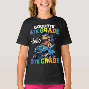 T-shirt Adieu 4e grade T Rex Monster Truck Graduation
