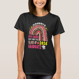 T-shirt Adieu 8e classe De 2026 Diplômé 8e année