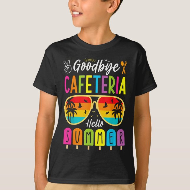 T-shirt Adieu Cafétéria Bonjour Dame De Cantine Dernier Jo (Devant)