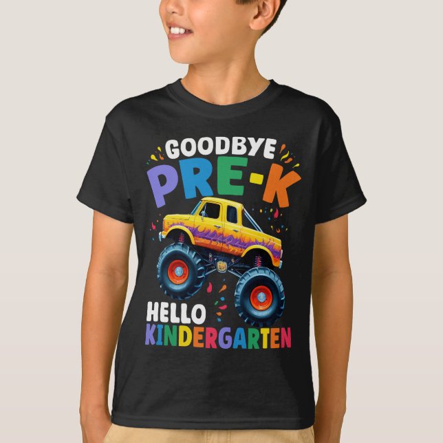 T-shirt Adieu Camion Monster avant k Graduation Boys (Devant)