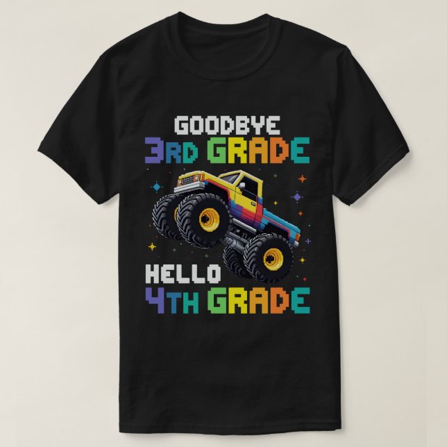 T-shirt Adieu Camion Monster de 3e année (Design devant)
